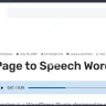 Speaker - Page to Speech Plugin for WordPress